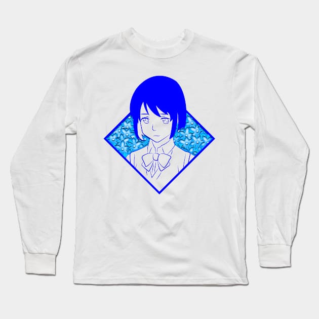 Blue Waifu Long Sleeve T-Shirt by SanTees